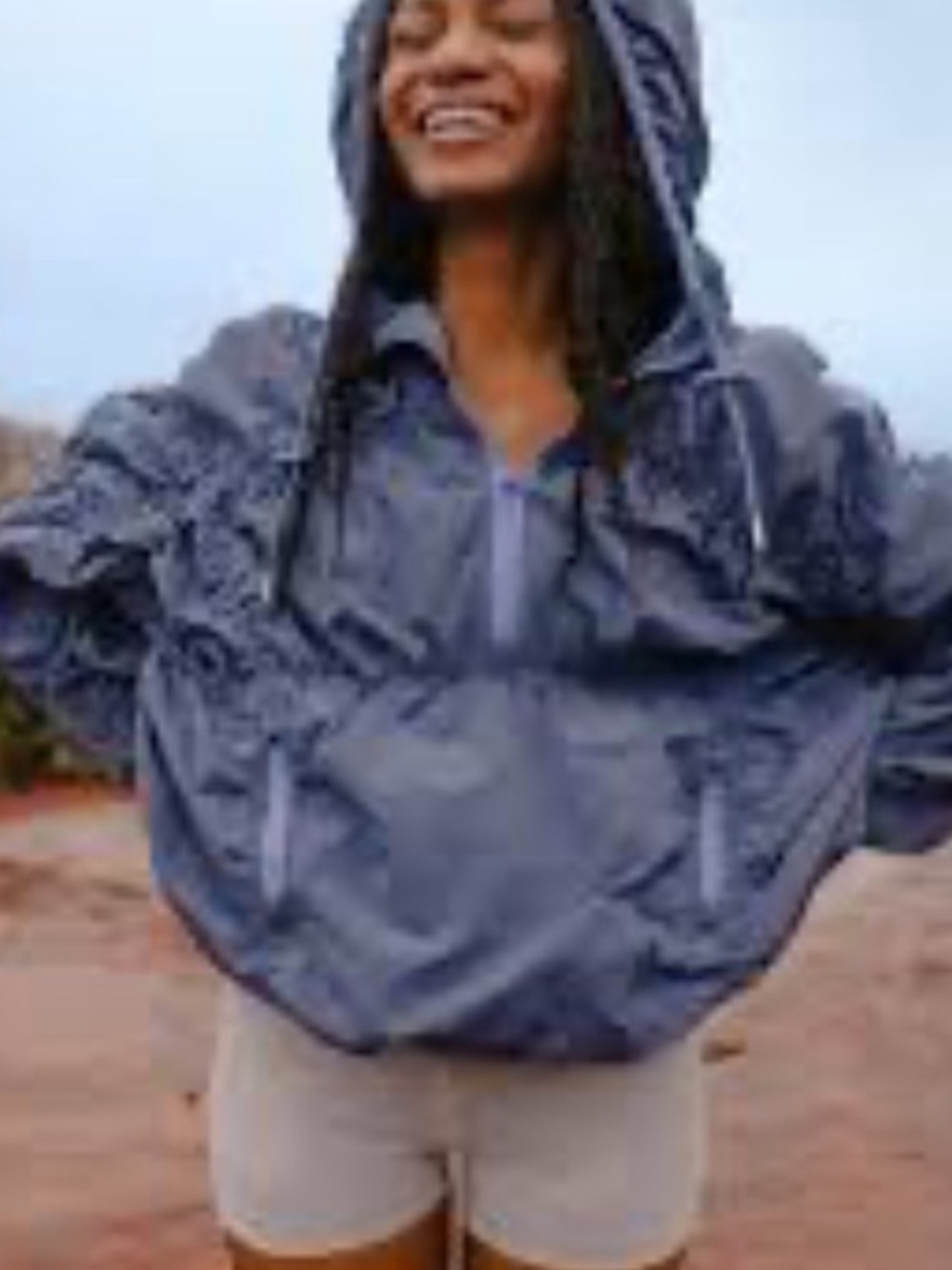 NWOT Free People Movement Happy Camper Jacket Pullover Size Large